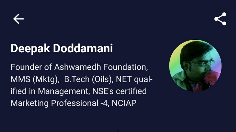 Profile of Deepak Doddamani on Unacademy